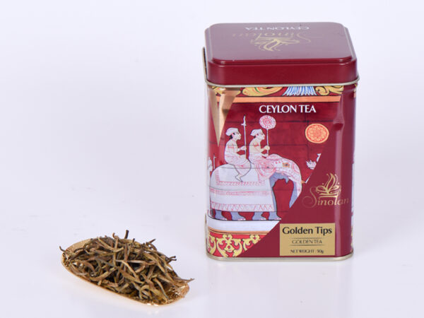 GOLDEN TIPS TEA IN METAL CADDY 50g